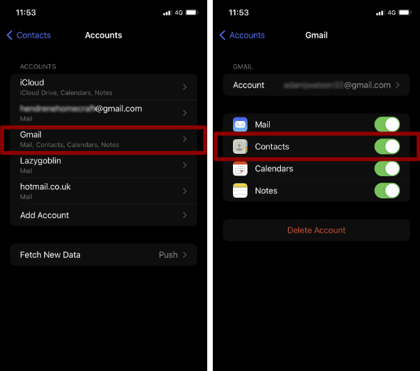 GoogleでiPhoneとAndroidの連絡先を同期