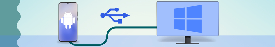 Transfer files from Android to PC USB