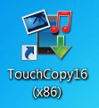 TouchCopy icon on the Desktop